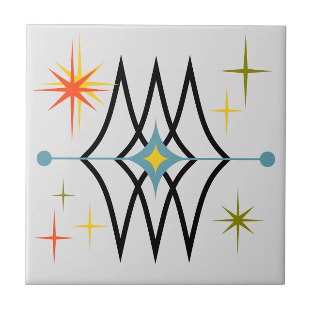 Mid Century Modern Style  Tile (Front)