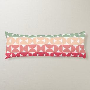 Mid-Century Modern Summer Sunset Body Cushion