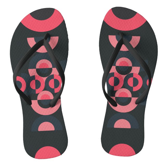 Mid-Century Modern Summer Sunset    Jandals (Footbed)