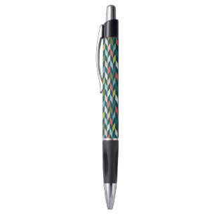 Mid-Century Modern Teal & Coral Pattern