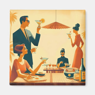 Mid Century Modern The Martini Cocktail Critics Magnet