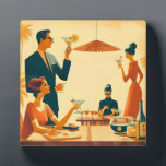 Mid Century Modern The Martini Cocktail Critics Plaque<br><div class="desc">Welcome to my Mid Century Fantasy World! Designs in this store are born of growing up in a Mid Century home complete with Martini loving parents.  Break out the cocktails.  Merging fact with fantasy within Mid Century Modern,  Jazz,  Retro Futuristic,  Atomic and Space Age Designs.</div>