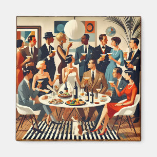 Mid Century Modern The Martini Intellectuals  Magnet