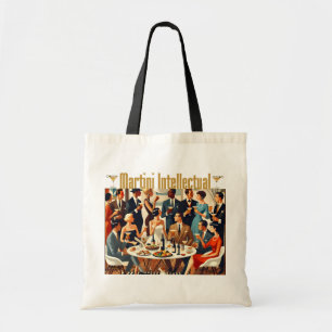 Mid Century Modern The Martini Intellectuals Tote Bag