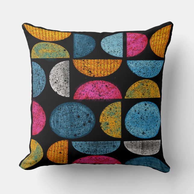 Mid-Century Modern Throw Pillow (Front)