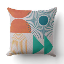 Mid-Century Modern Throw Pillow