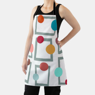 Mid-century Modern Trapezoids and Circles Apron