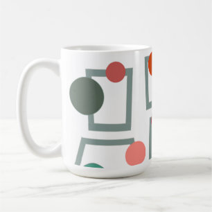 Mid-century Modern Trapezoids and Circles Coffee Mug