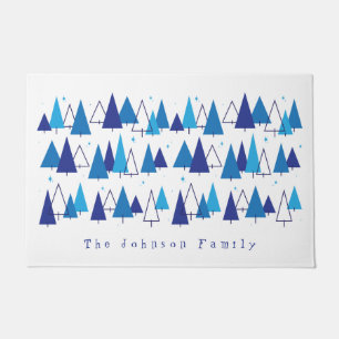 Mid Century Modern Trees Doormat