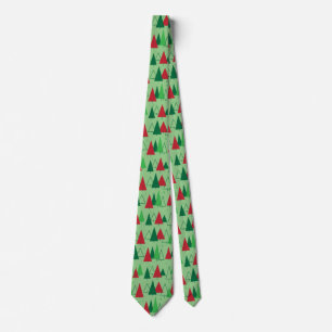 Mid Century Modern Trees Tie