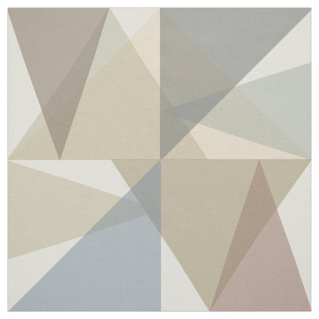 Mid Century Modern Triangles Fabric (Swatch)