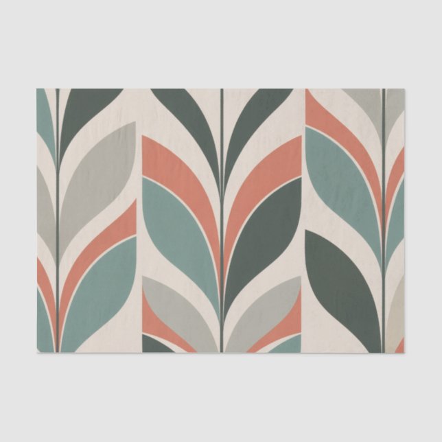 Mid-Century Modern Tulip Tissue Paper (Front)