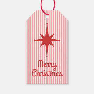Mid Century Modern Vintage Merry Christmas Retro Gift Tags