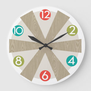 Mid-Century Modern Wall Clock - Colour Dots