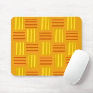 Mid-Century Modern Weave Mouse Pad