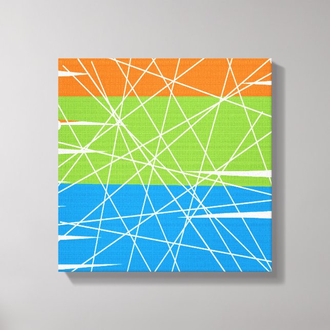 Mid-Century Modern Wrapped Canvas Art (Front)
