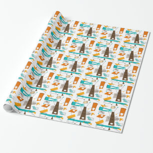 Mid-Century Modern Wrapping Paper #5