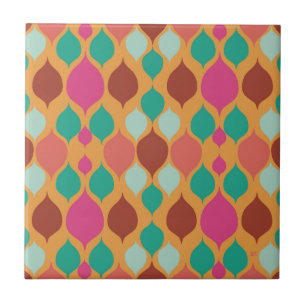 Mid Century Modern Yellow Geometric  Tile