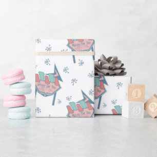 Mid Century Pattern Wrapping Paper