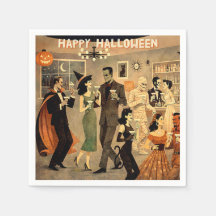 Mid Century Retro 40s Halloween Martini Party