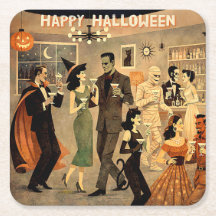 Mid Century Retro 40s Halloween Martini Party