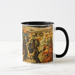 Mid Century Retro 50s Halloween Martini Party Mug