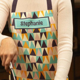 Mid Century Retro Pattern Apron