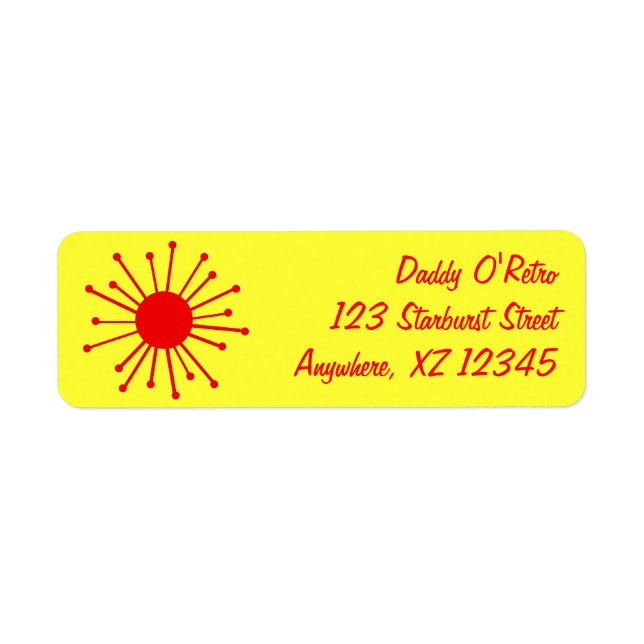 Mid Century Retro Starburst (Front)