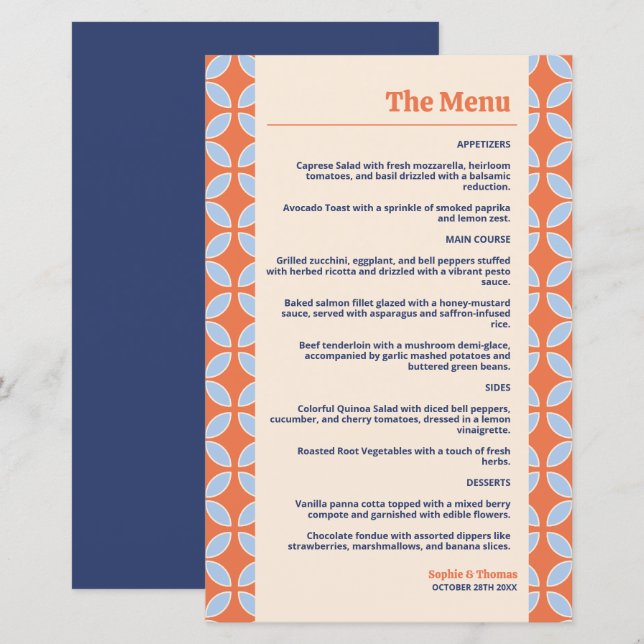 Mid Century Retro Wedding (Front/Back)