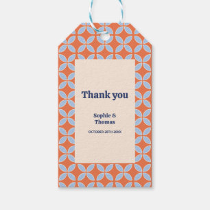 Mid Century Retro Wedding Gift Tags