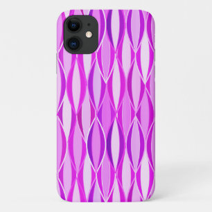 Mid-Century Ribbon Print - orchid and violet Case-Mate iPhone Case