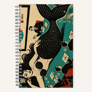 Mid Century Sea Witch on Corporate Meeting Day Notebook