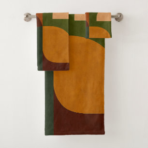 Mid-Century Soul Pattern Bath Towel Set