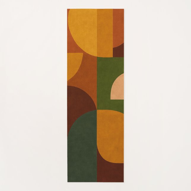 Mid-Century Soul Pattern Yoga Mat (Front)