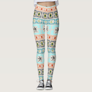 Mid-Century Stripes  Leggings