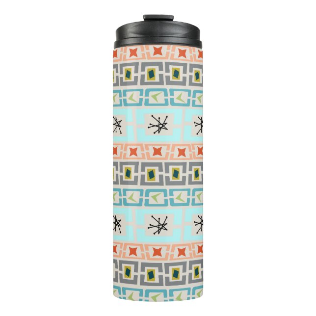 Mid-Century Stripes  Thermal Tumbler (Front)