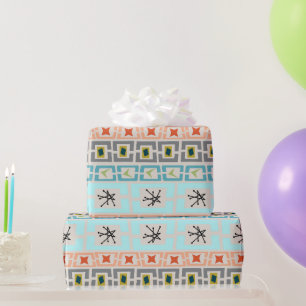 Mid-Century Stripes Wrapping Paper