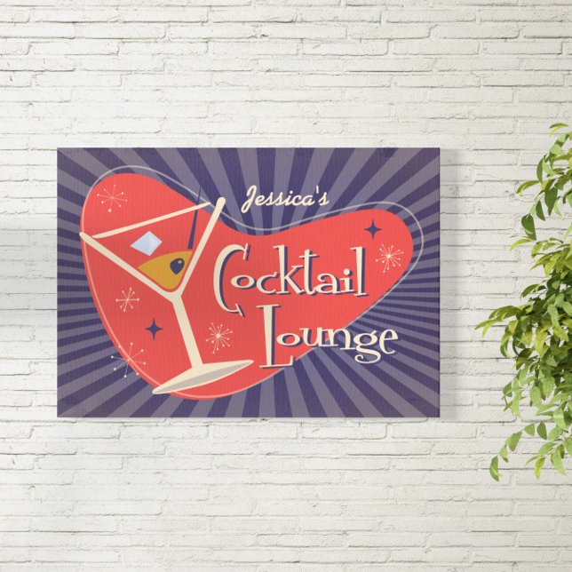 Mid Century Style Cocktail Lounge Poster ( The unmistakable class of mid-century design brings its own style to any setting. )