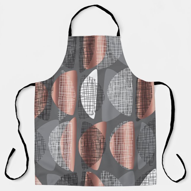 Mid century vibes modern style seamless pattern. L Apron (Front)