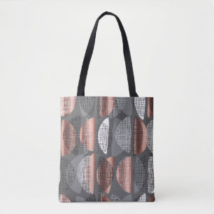 Mid century vibes modern style seamless pattern. L Tote Bag