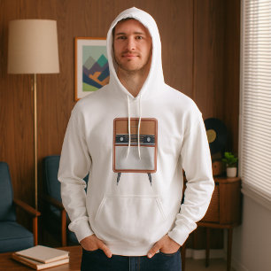 Mid Century Vintage Radio Retro Music Lover Hoodie