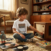 Mid Century Vintage Radio Retro Music Lover