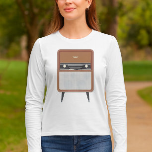 Mid Century Vintage Radio Retro Music Lover T-Shirt