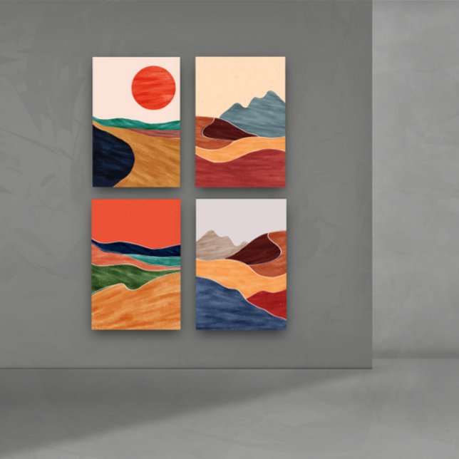 Mid-Century Wall Art-Abstract Landscapes (Creator Uploaded)