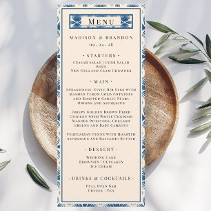 Mid-Century Wedding Flowers   Full Print Menu