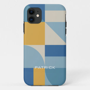 Mid geometry abstract shapes custom Case-Mate iPhone case