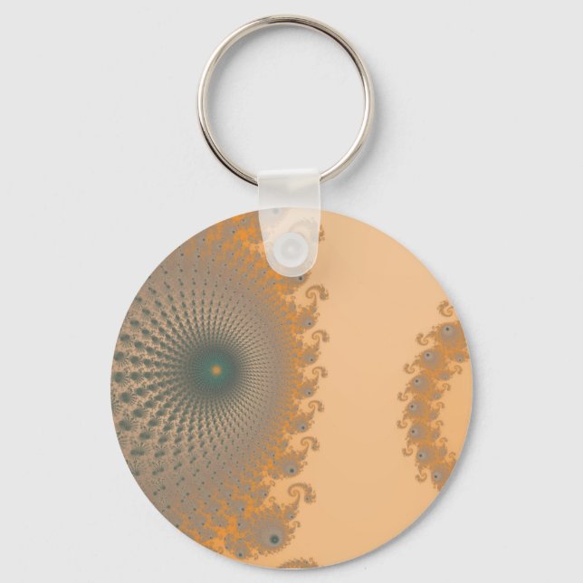 Mid Gold Spirole Keychain (Front)