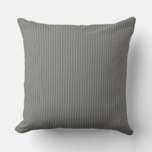 Mid Grey Ticking Stripe  Cushion