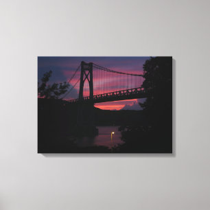 Mid-Hudson Bridge Sunset Canvas Print