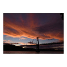 Mid Hudson Bridge Sunset Poster